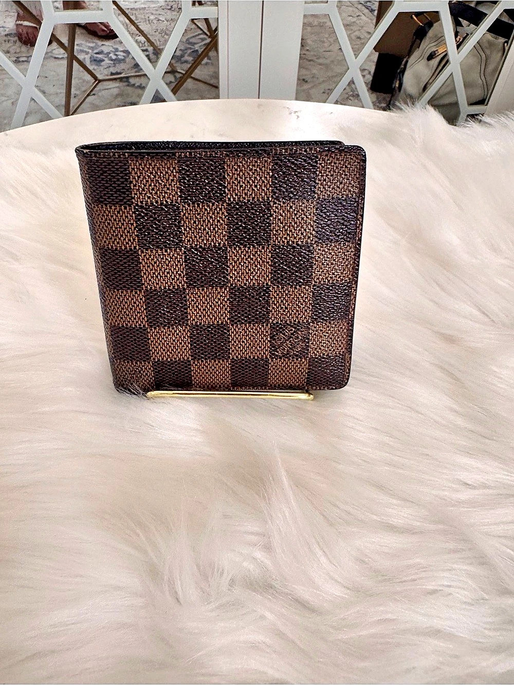 Louis Vuitton Damier Ebene Multiple Wallet Brown & Black